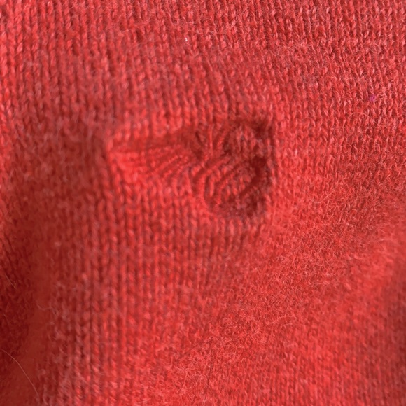 Vintage Esprit V-neck Orange Sweater Size XS - Picture 3 of 5